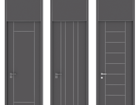Door set 27 3D Модель