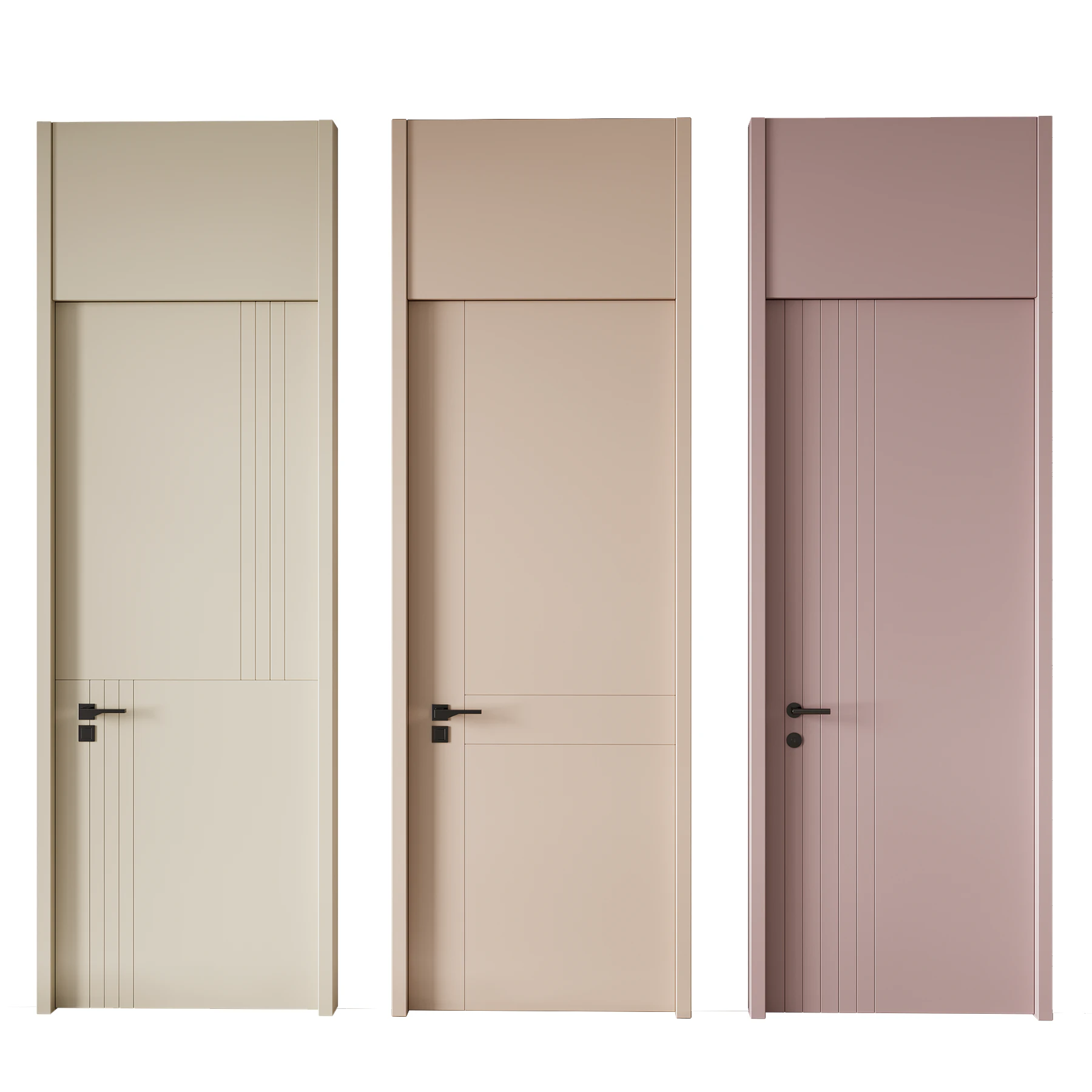 Door set 29 3D Model .c4d .max .obj .3ds .fbx .stl .blend 