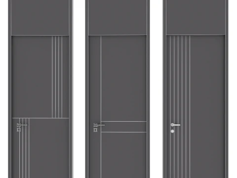 Door set 29 3D Model