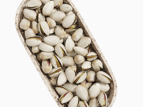 Terrazzo Fruit Bowl with Pistachios 3D Model