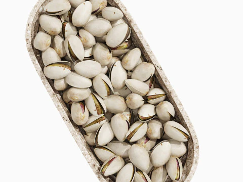 Terrazzo Fruit Bowl with Pistachios 3D Model
