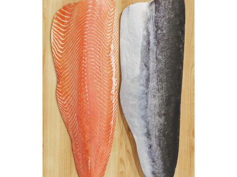 Wood Centerpiece with Fish 3D Model