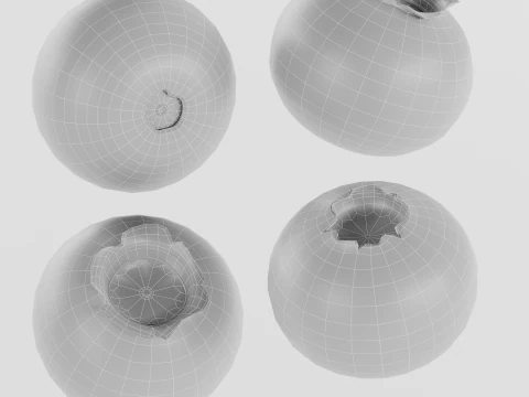 블루베리 3D 모델