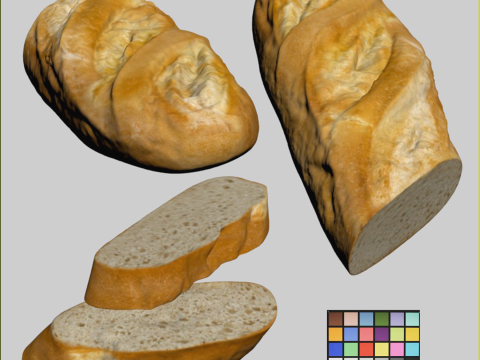 Bread 3D Model