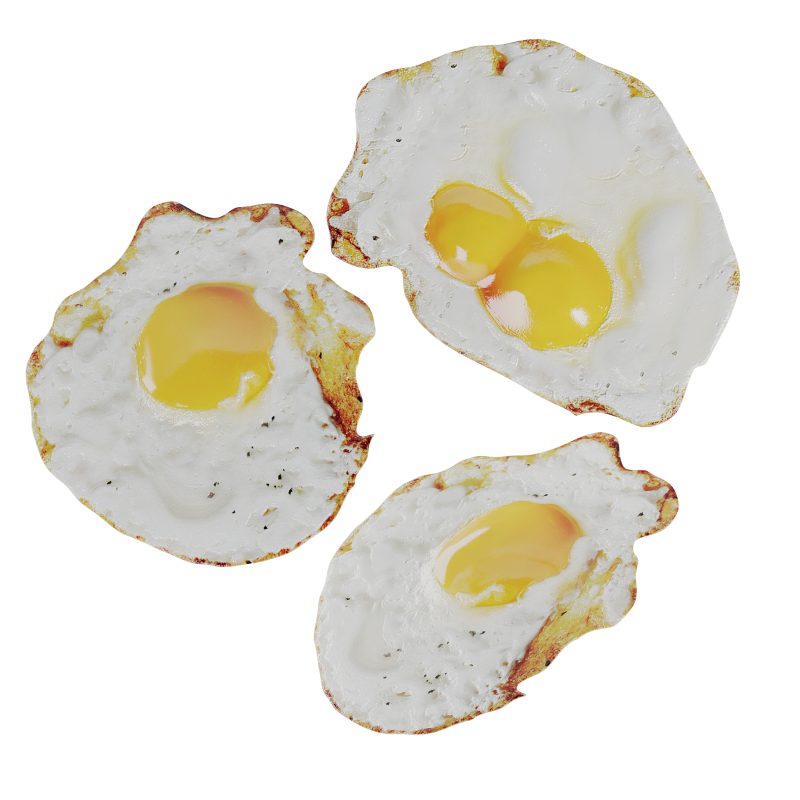 Eggs 3D 模型 .c4d .max .obj .3ds .fbx .stl .blend 
