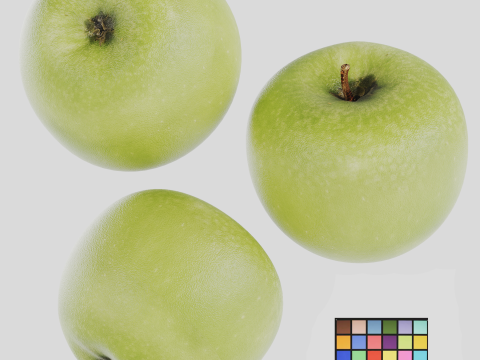 Green Apple 3D 模型