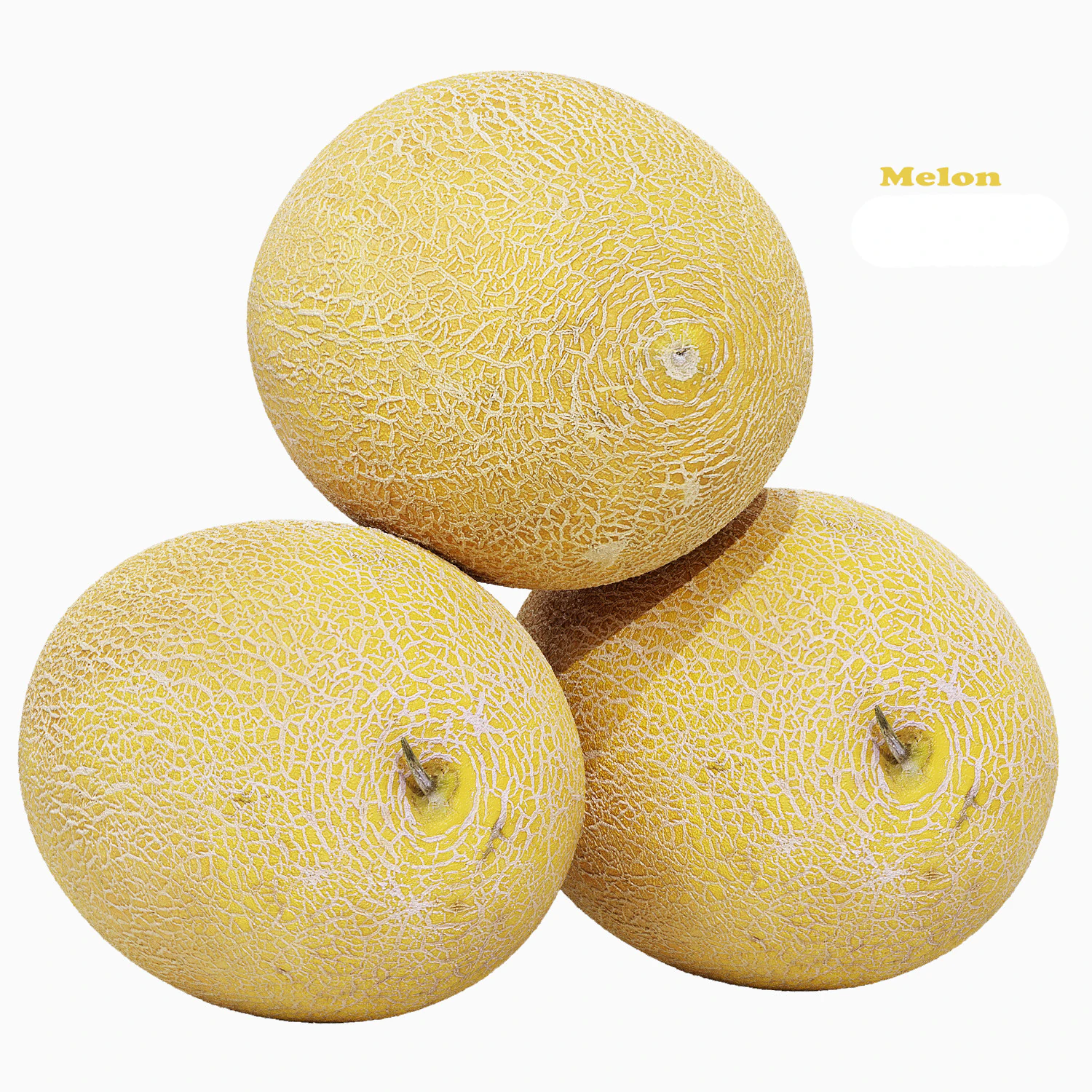 Melon 3D Model .c4d .max .obj .3ds .fbx .stl .blend 