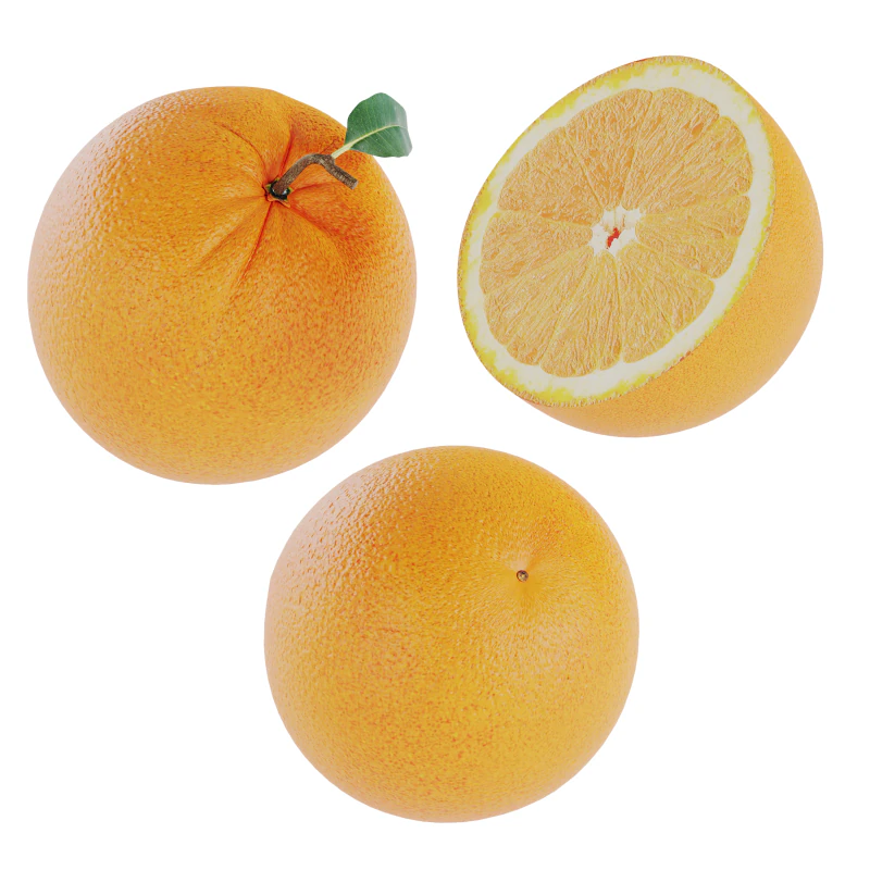 Orange 3D Model .c4d .max .obj .3ds .fbx .stl .blend 