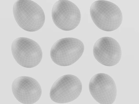 Qauil eggs 3D Model