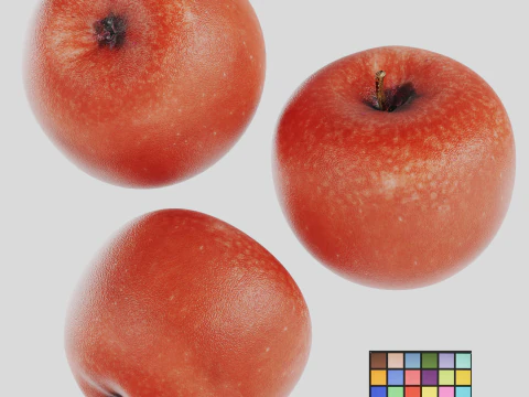 Red Apple 3D Model