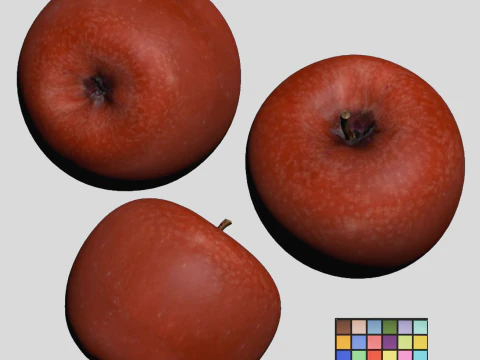Red Apple 3D Model