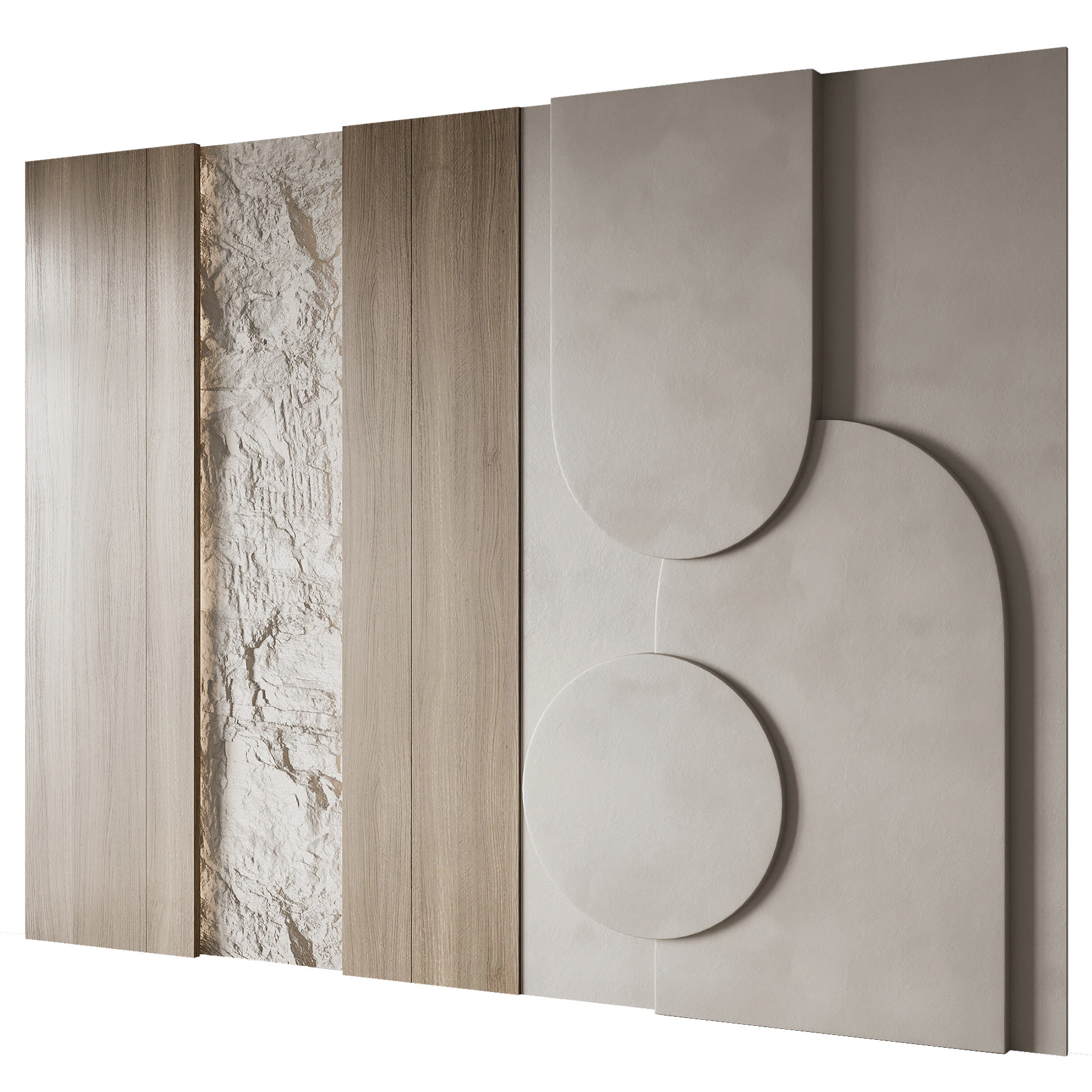 Wall panel 39 3D Model .c4d .max .obj .3ds .fbx .stl .blend