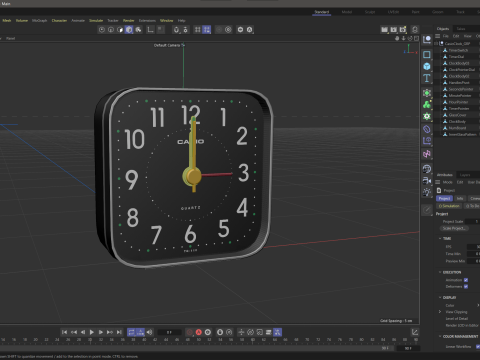 Alarm Casio Clock Modello 3D