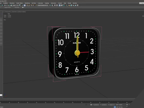 Alarm Casio Clock 3D Model