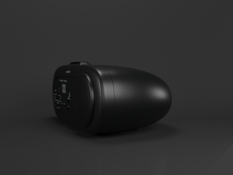 Alarm Talking Digital Clock 3D Model