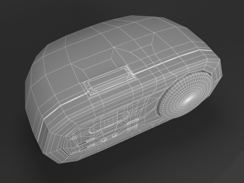 Alarm Talking Digital Clock 3D Model