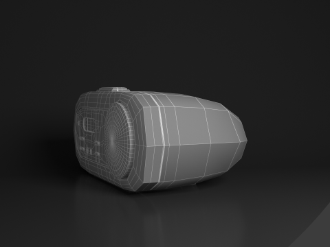 Alarm Talking Digital Clock 3D Model