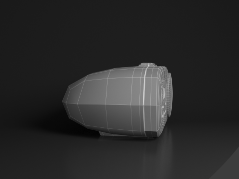 Alarm Talking Digital Clock 3D Model