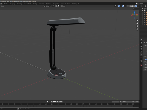 Office Table Lamp Modelo 3D