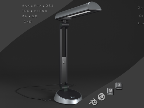 办公室台灯 3D 模型