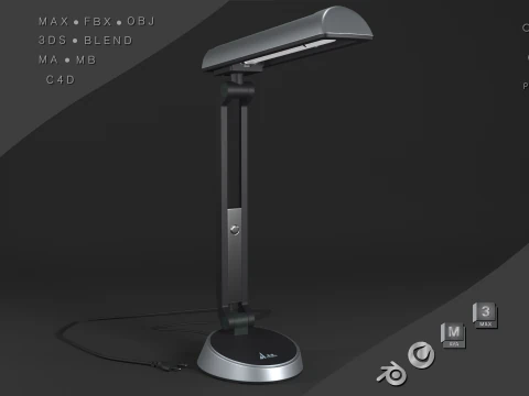 Офисная настольная лампа 3D Модель