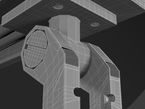 Office Table Lamp 3D Model