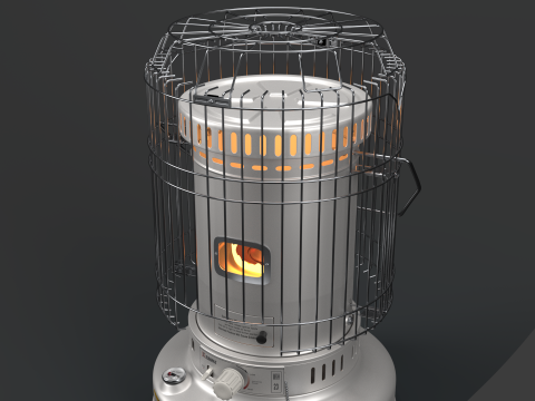 Керосиновий обігрівач WKH23 Білий 3D Модель