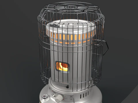 Kerosene Heater WKH23 White 3D Model