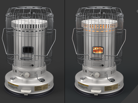 Керосиновий обігрівач WKH23 Білий 3D Модель