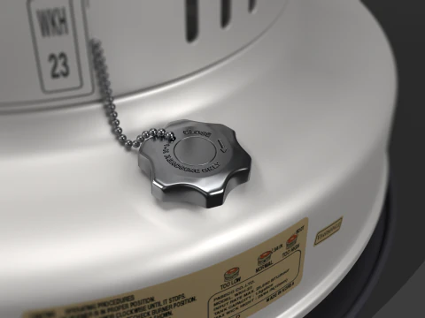 Kerosene Heater WKH23 White 3D Model