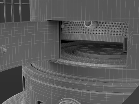 Kerosene Heater WKH23 White 3D Model
