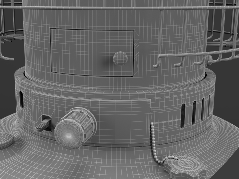 Керосиновий обігрівач WKH23 Білий 3D Модель