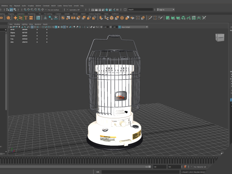 Керосиновий обігрівач WKH23 Білий 3D Модель