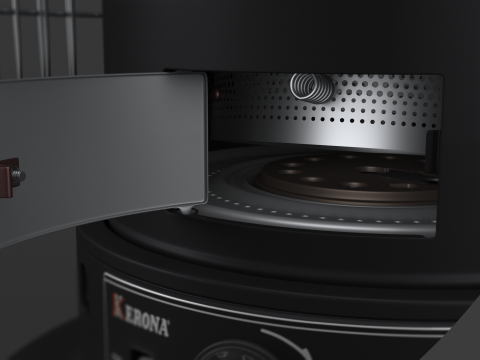 Aquecedor a Querosene WKH23 Preto Modelo 3D