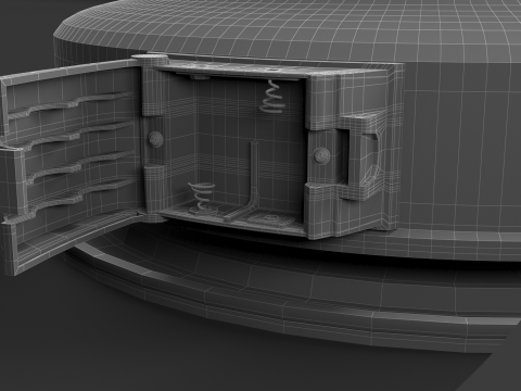 Aquecedor a Querosene WKH23 Preto Modelo 3D