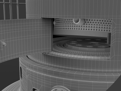 Aquecedor a Querosene WKH23 Preto Modelo 3D