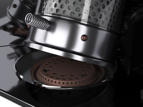 Aquecedor a Querosene WKH110 Branco Modelo 3D