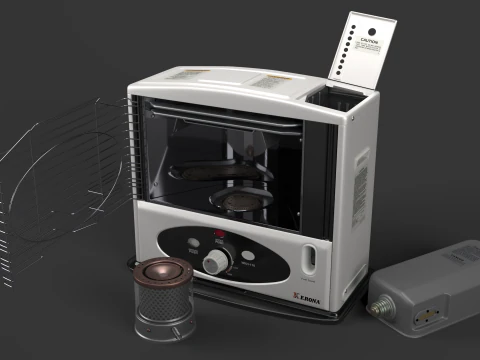 Kerosene Heater WKH110 White 3D Model