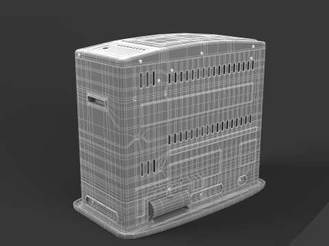 Aquecedor a Querosene WKH110 Preto Modelo 3D