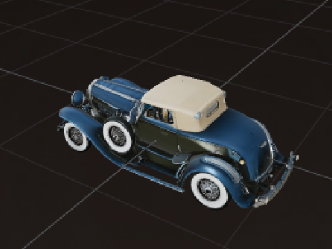 5 in 1 Classic Cars Collection - Game Ready s Modello 3D