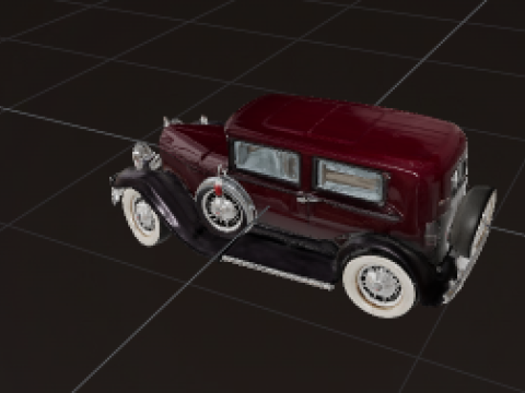 5 in 1 Classic Cars Collection - Game Ready s Modello 3D