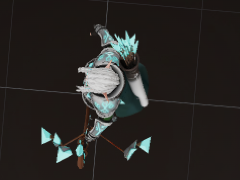 Stylized Fantasy Elf Archer Game Ready PBR Character 3D 模型