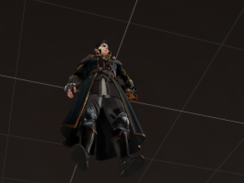 Epic Fantasy Character Duo Armored Hero and Ogre Blacksmith 3Dモデル