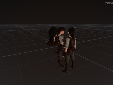 High-Quality Stylized Female Adventurer Character Modelo 3D