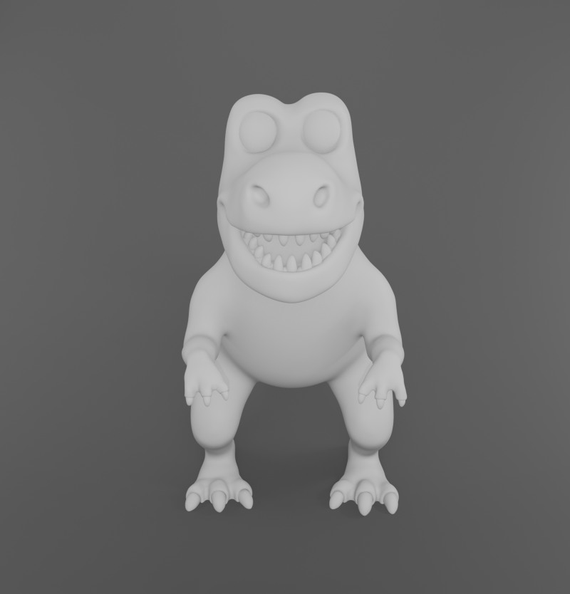 Dinosaur 3D printmodel .c4d .max .obj .3ds .fbx .stl .blend