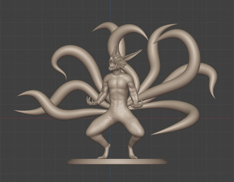 KURAMA 3D Print Model .c4d .max .obj .3ds .fbx .stl .blend 
