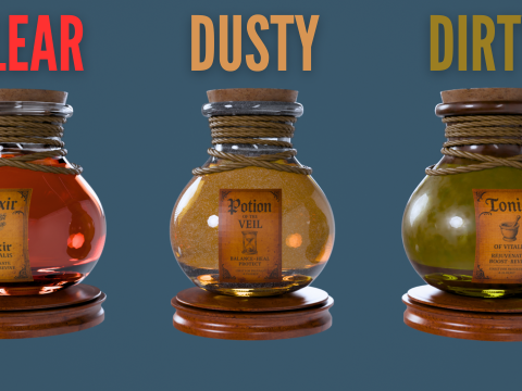 Halloween-editie 3D-drankje en tonic-flessencollectie 3D Model