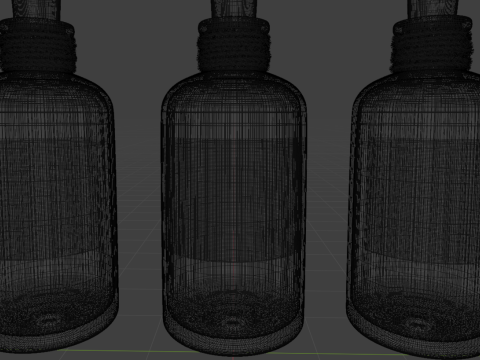 Halloween-editie 3D-drankje en tonic-flessencollectie 3D Model