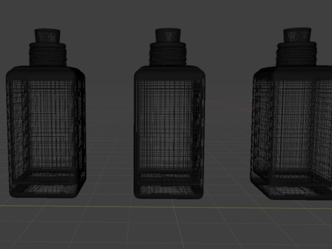 Halloween-editie 3D-drankje en tonic-flessencollectie 3D Model