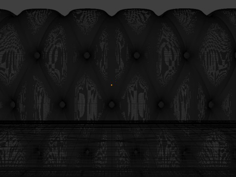 Високополігональний шкіряний набір Chesterfield 3D Модель